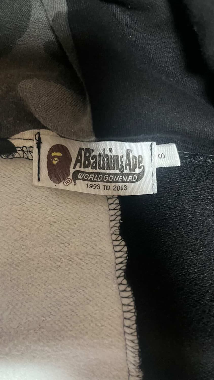 베이프 Bape 샤크 하프 후드집업 S 상품이미지4