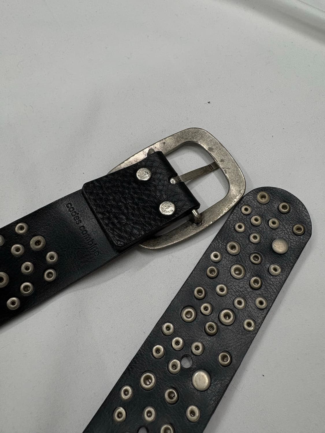 빈티지 펑크 스터드 레더 벨트 Studded Leather Belt  S 상품이미지4