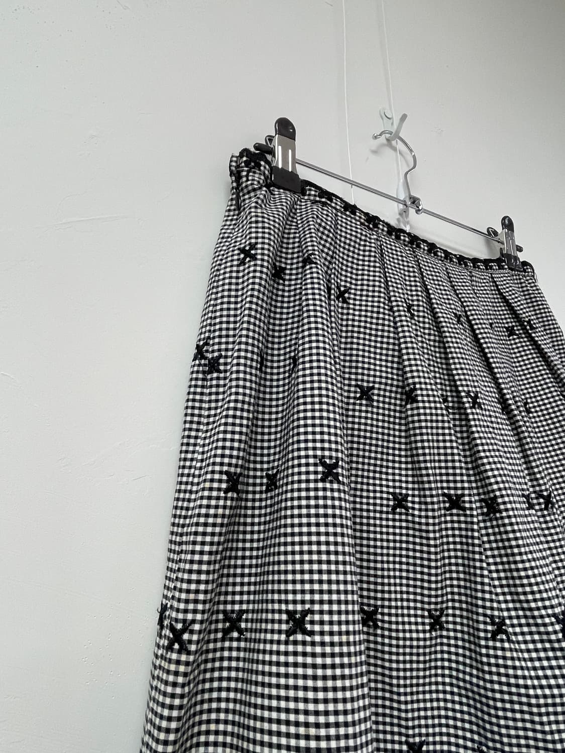 Aylesbury   블랙 화이트 체크 레이스 스커트 상품이미지4