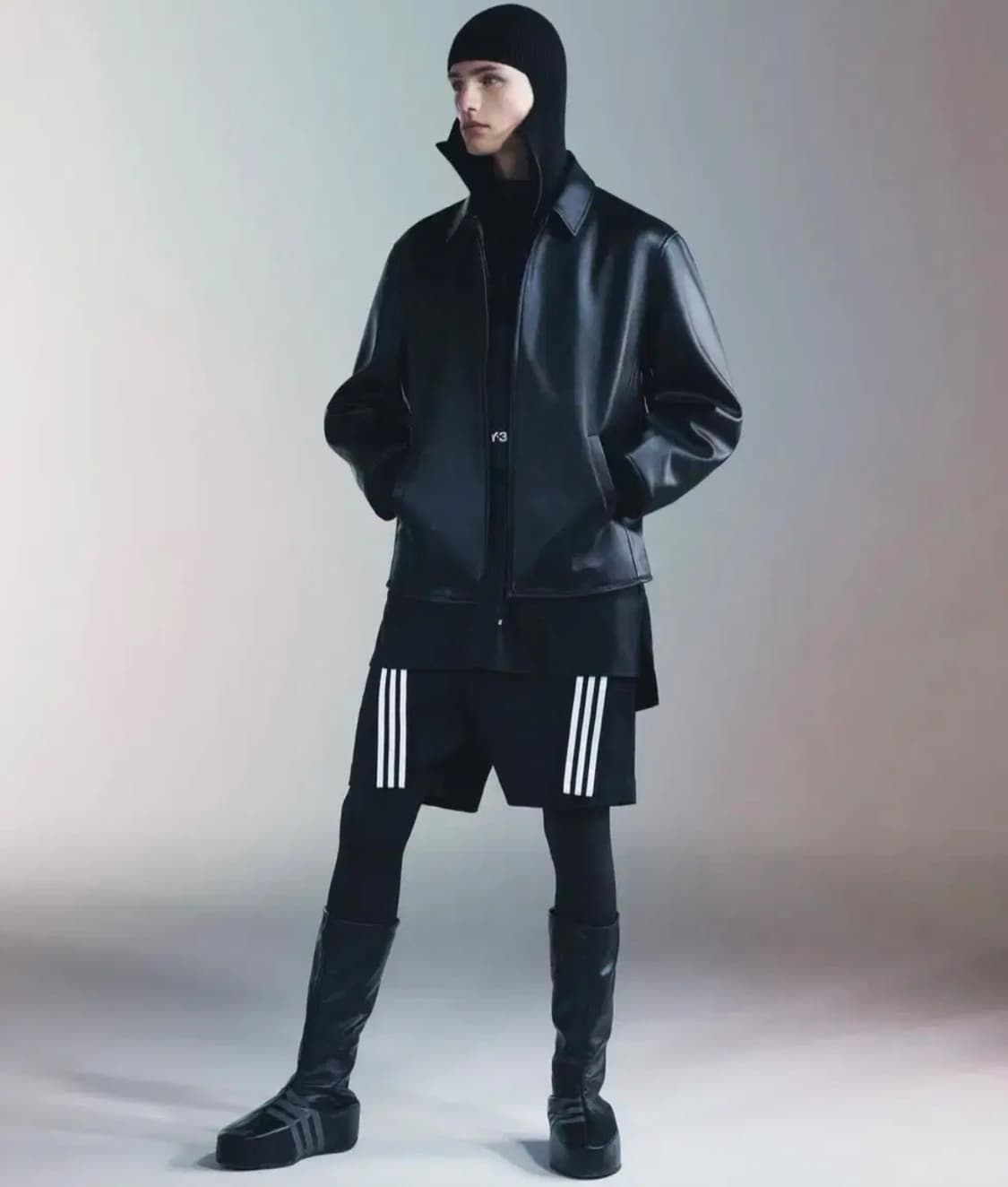 [M]Y-3 싱글 레더자켓 블랙 상품이미지4