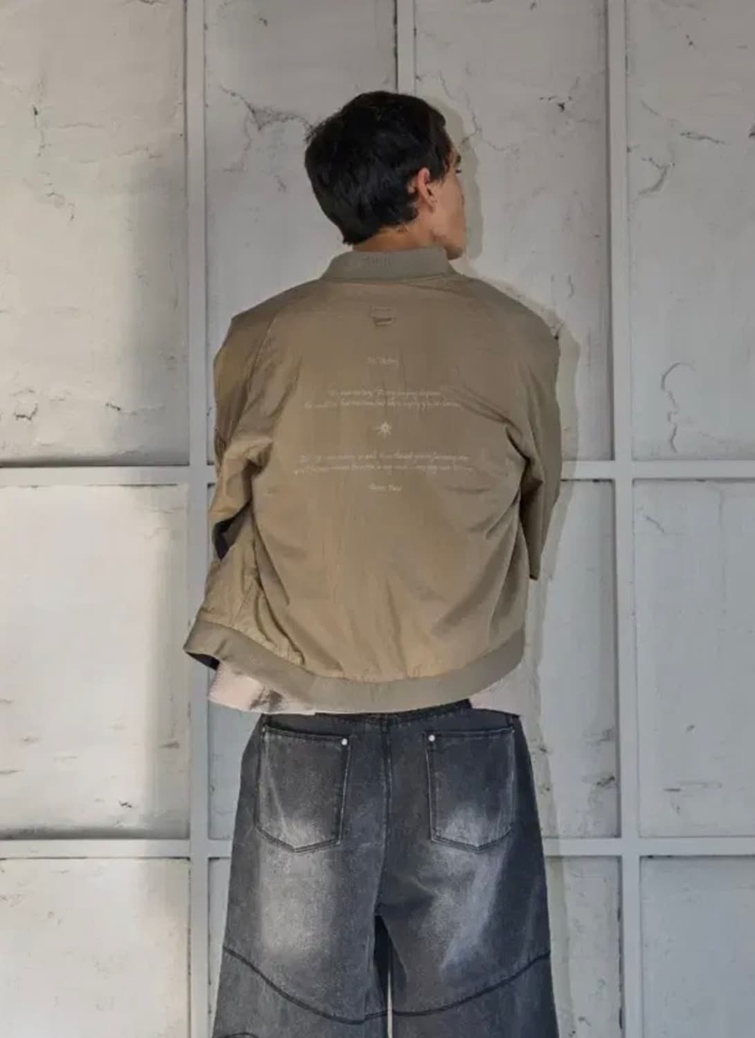 [새제품/L] 본바트 리버시블 수베니어 자켓 - 블랙 / 베이지 상품이미지4