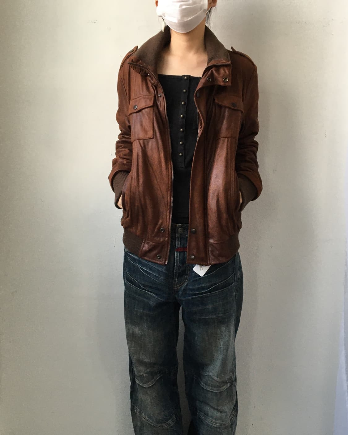 High neck washing coating zip up 상품이미지7