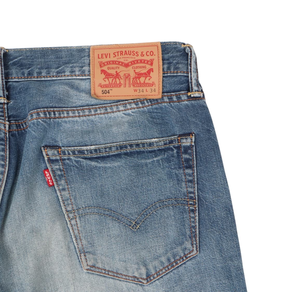리바이스 504 워시드 진 데님팬츠 상품이미지3