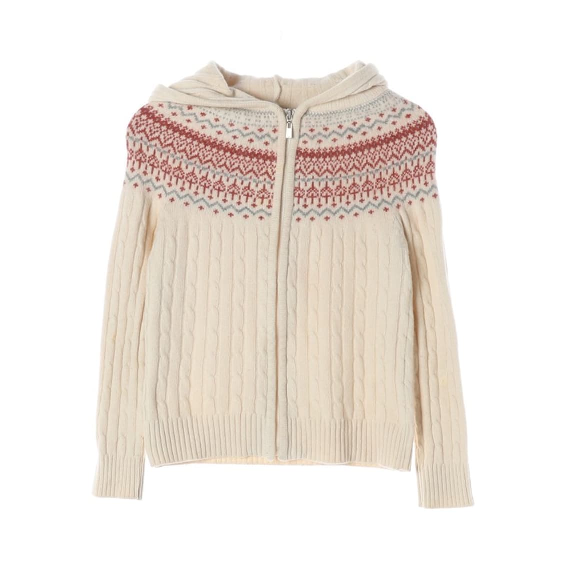 MUG PLUS 빈티지 니트 후드집업 M 상품이미지1