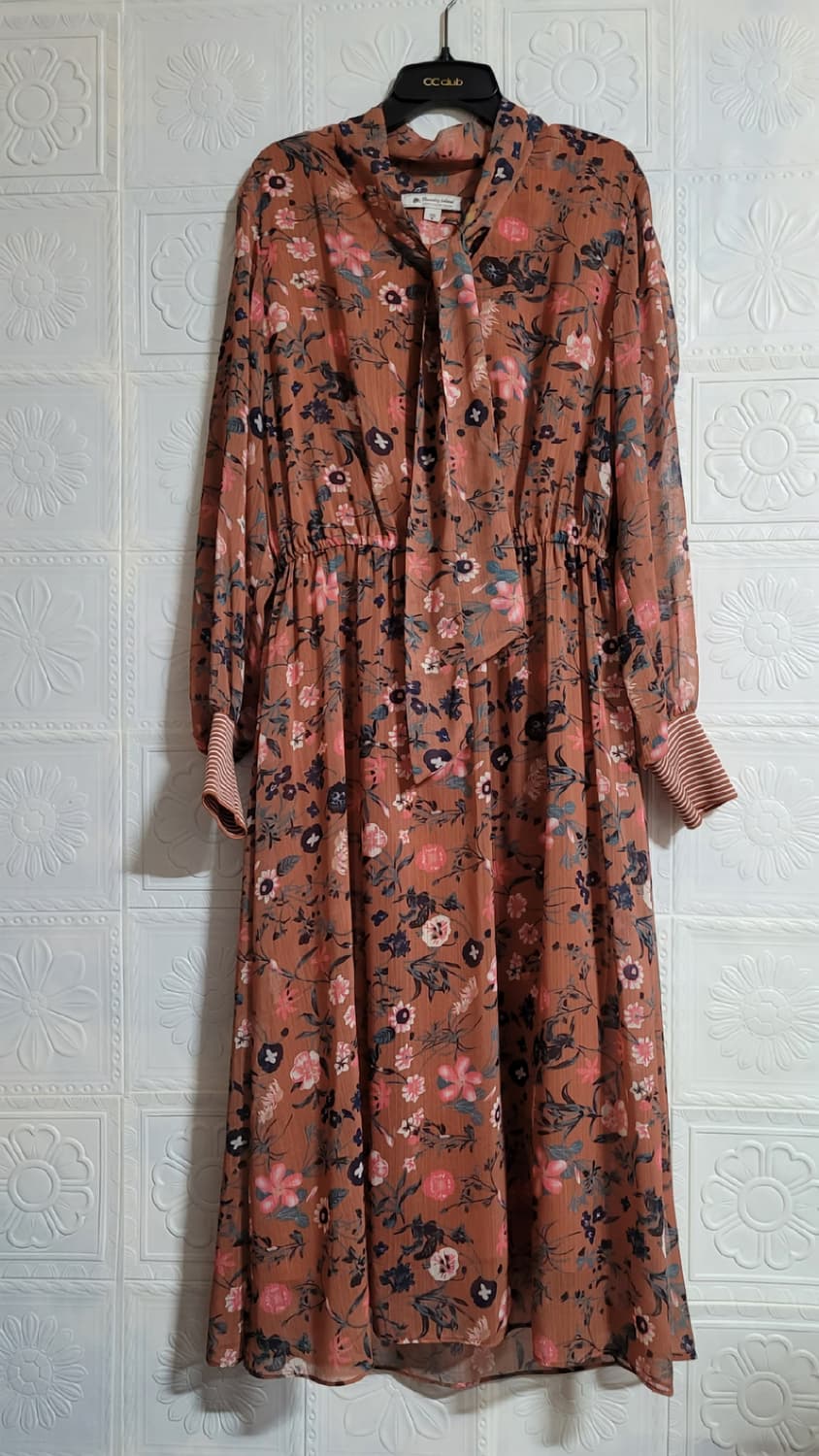 써스데이아일랜드 타이 롱원피스  상품이미지1