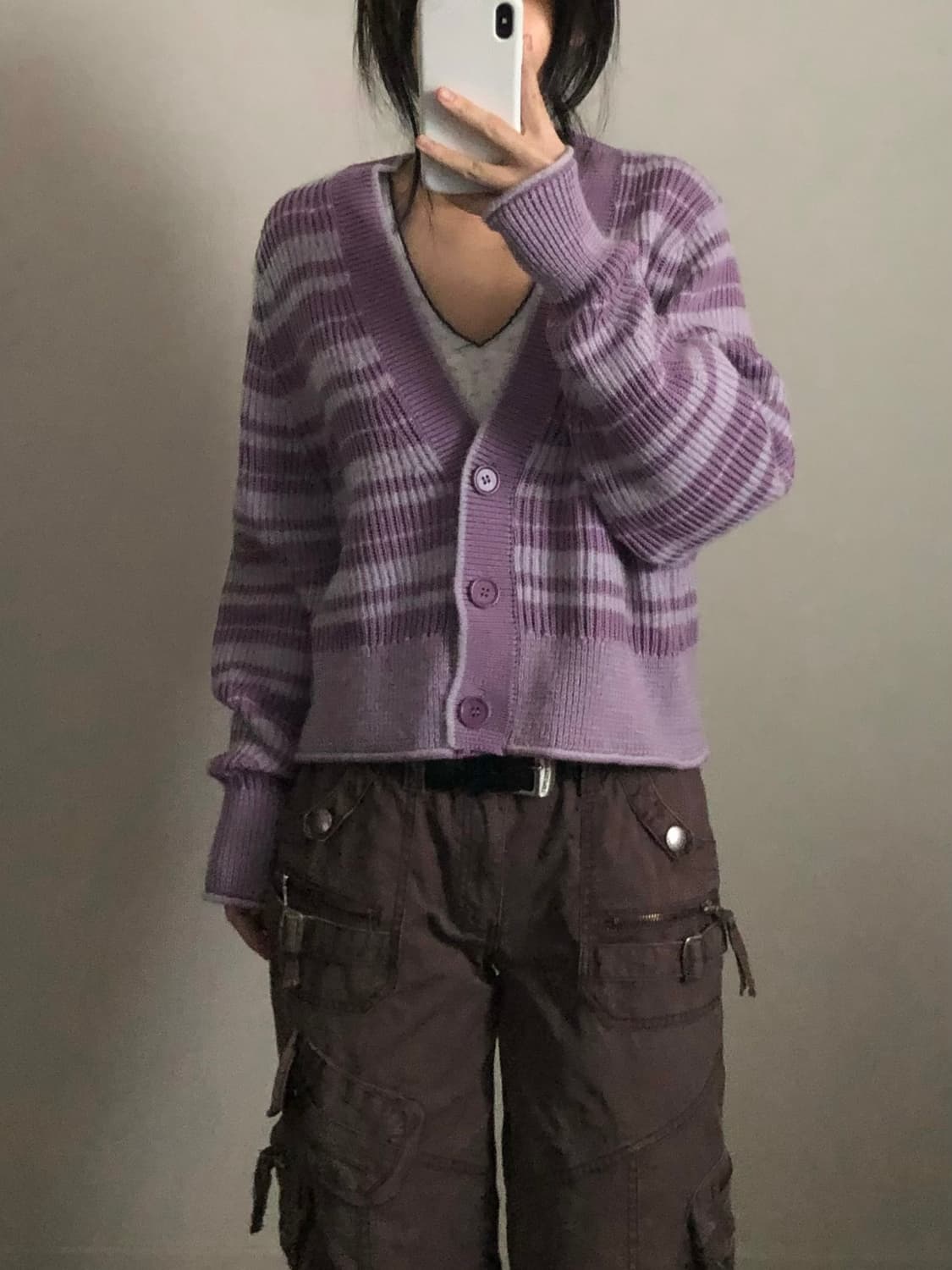 COS 퍼플 가디건 상품이미지1