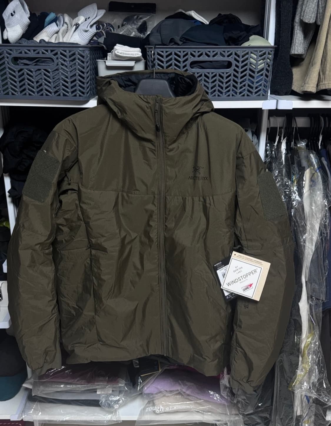 아크테릭스 리프콜드 wx후디 2.1 레인저그린 L 상품이미지1