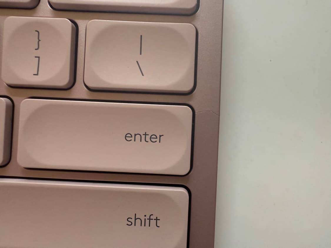 로지텍 mx keys mini 로즈 핑크 상품이미지2