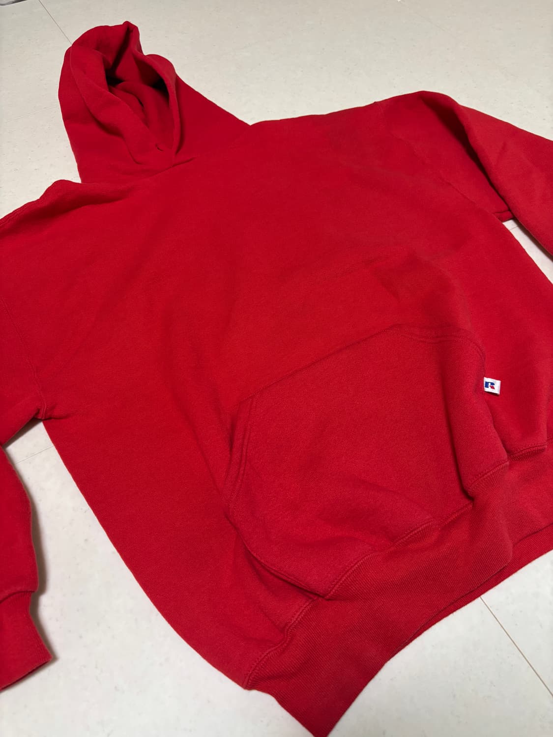 Usa 90s 러셀 애슬레틱 후드 레드 XL 상품이미지2