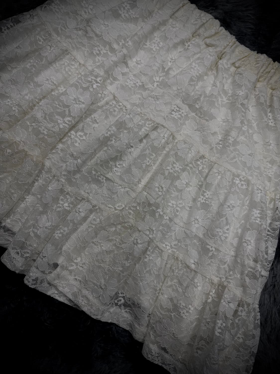 아이보리 레이스 캉캉 스커트 상품이미지2