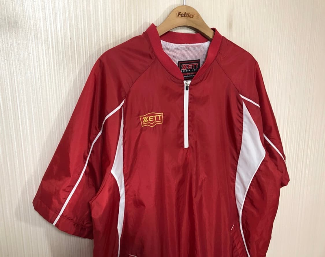 제트(ZETT)베이스볼 반집업 반팔바람막이 3XL(110) 상품이미지5
