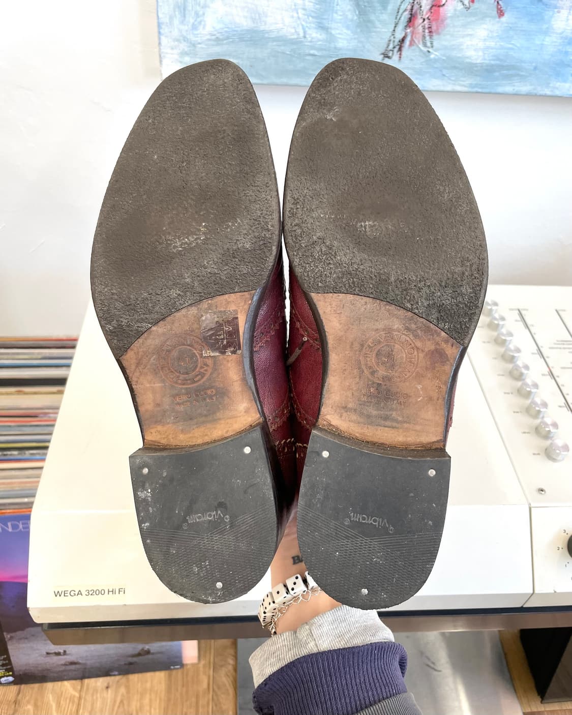 [260] 드리스반노튼 윙팁 슈즈 버건디 상품이미지8