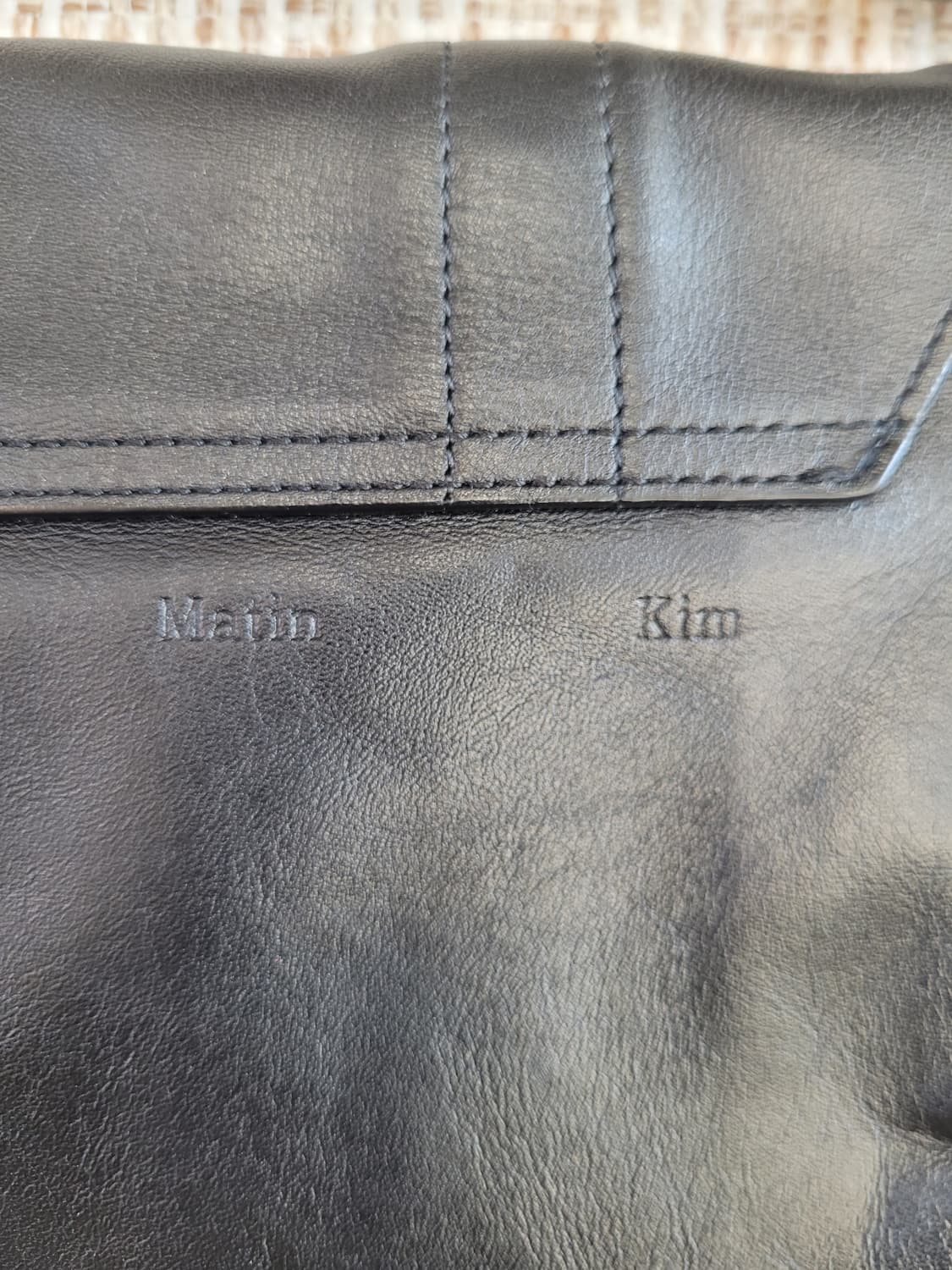 마뗑킴 블랙 레더 체인 숄더백 상품이미지4