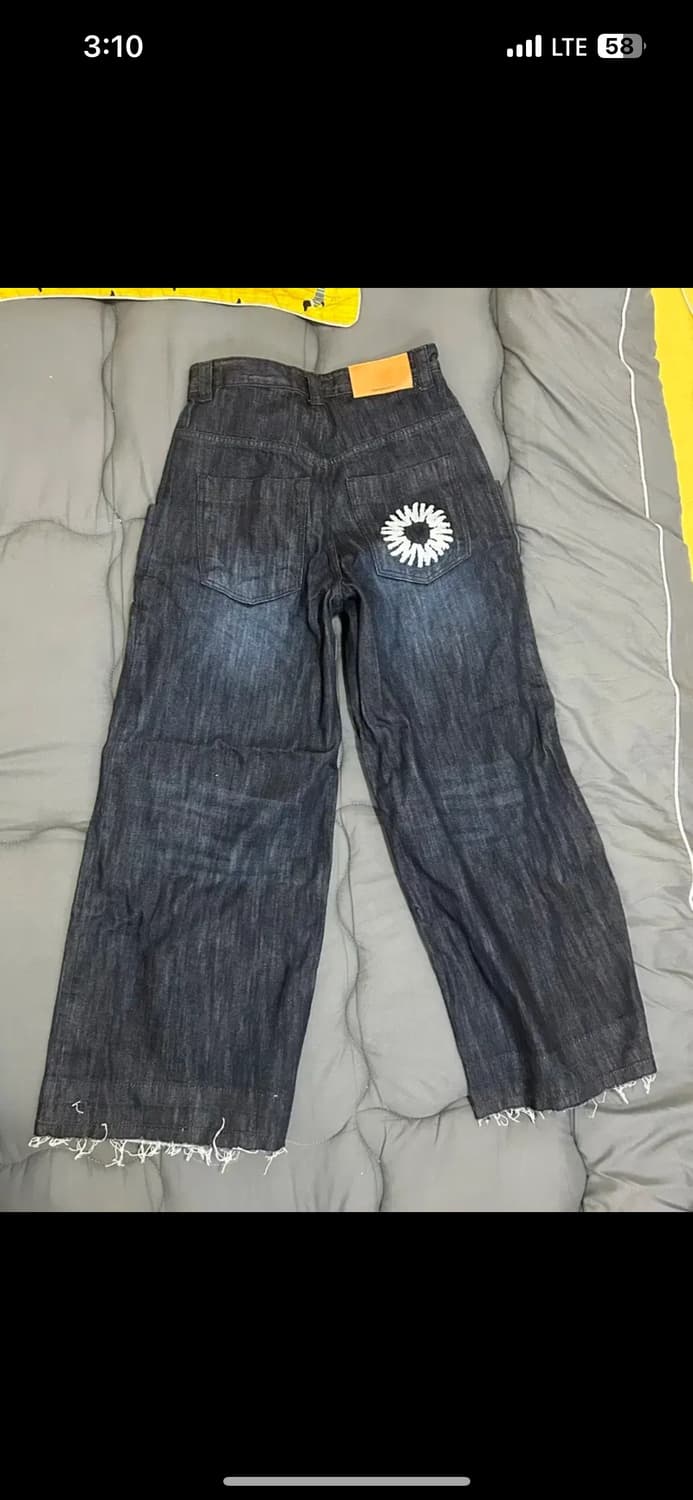 999휴머니티 빅 포켓 배기 진 (인디고) 1사이즈 상품이미지1