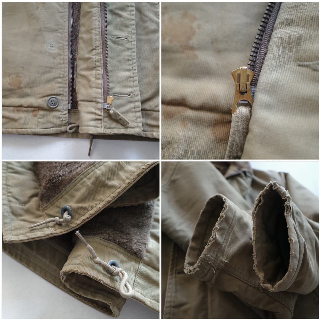 40s WWII 미해군 오리지널 USN 덱지켓 NXsx 38 상품이미지5