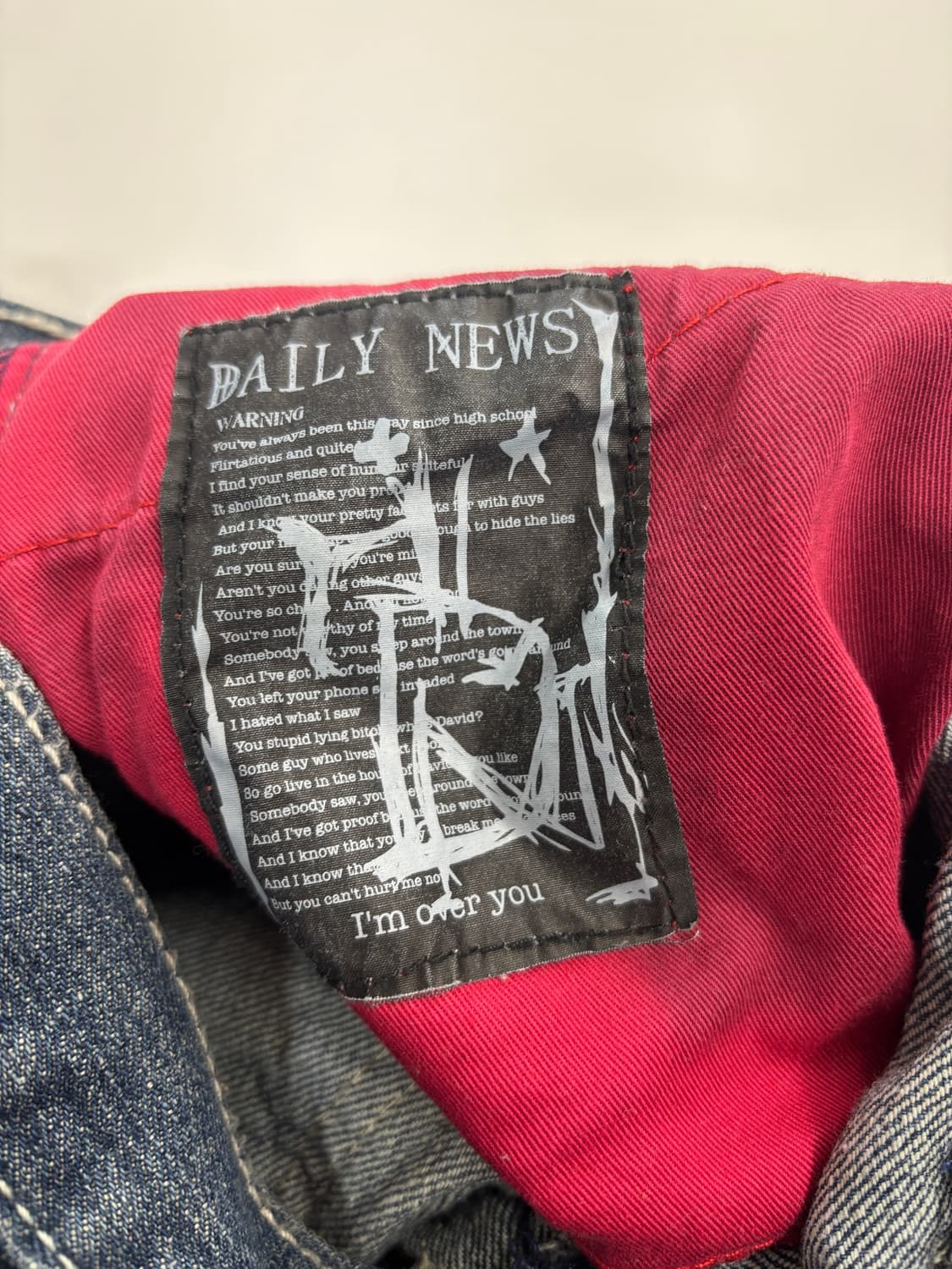 DAILY NEWS 데일리뉴스 빈티지 카고 스트라이프 워싱 데님 팬츠 상품이미지10