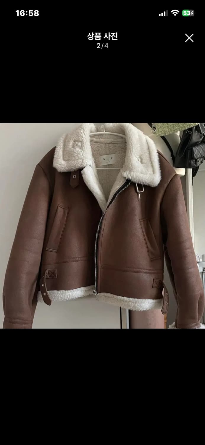 씨어 무스탕 숏무스탕 양털자켓 퍼자켓 퍼무스탕 상품이미지2