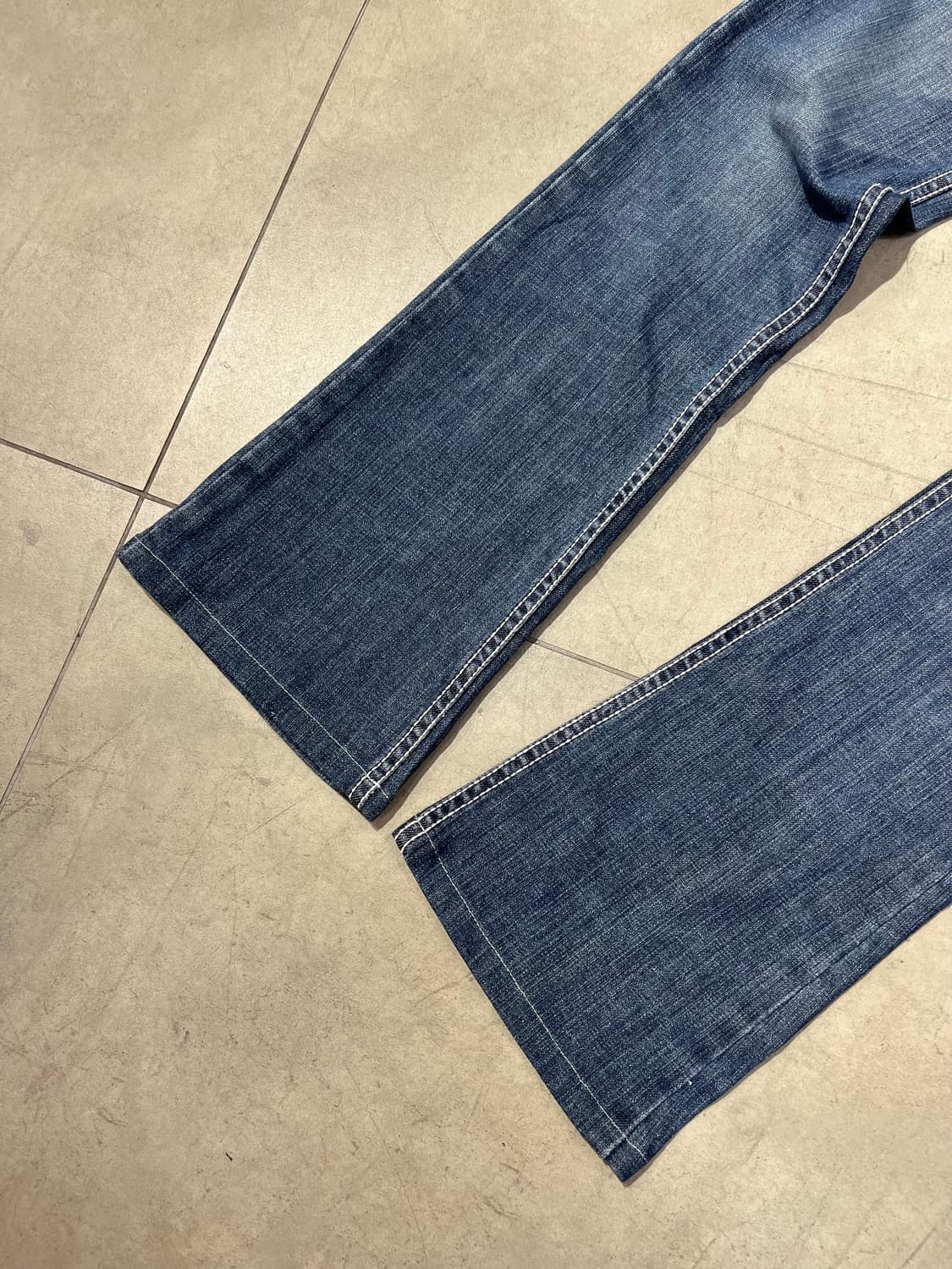 일본 빈티지 포켓 자수 부츠컷 데님 팬츠  상품이미지7