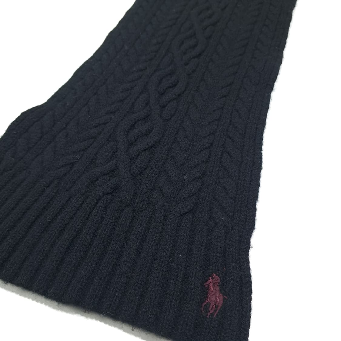 MX417 폴로 램스울 케이블 니트 머플러 상품이미지4