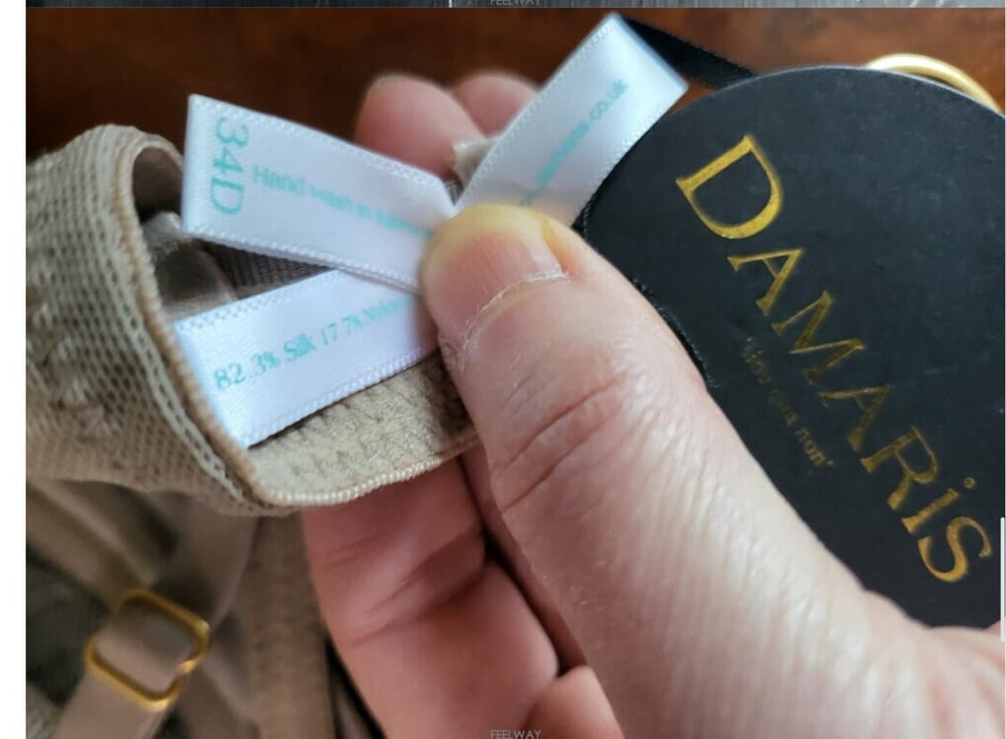 새상 영국 명품 DAMARIS 브라 팬티 망사 실크 스와로브스키 크리스탈 상품이미지10