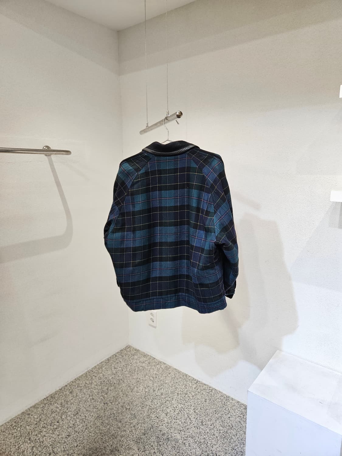 입생로랑 체크 울 자켓 상품이미지2