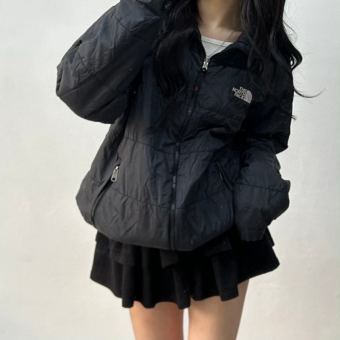 노스페이스 고프코어 블랙 경량 패딩 자켓(105) 상품이미지1