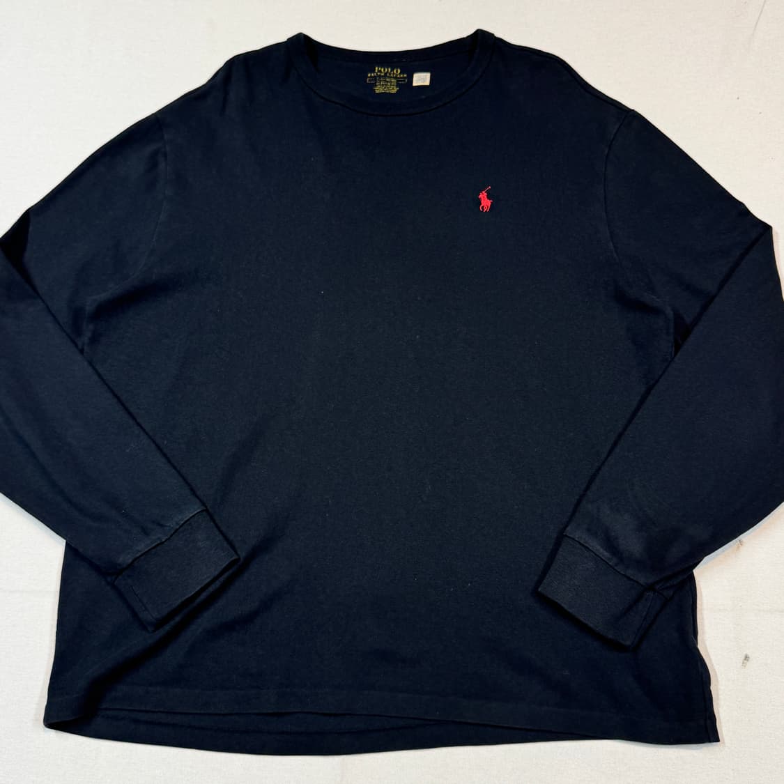 L) 폴로 랄프로렌 클래식핏 헤비웨이트 저지 긴팔 티셔츠 상품이미지2