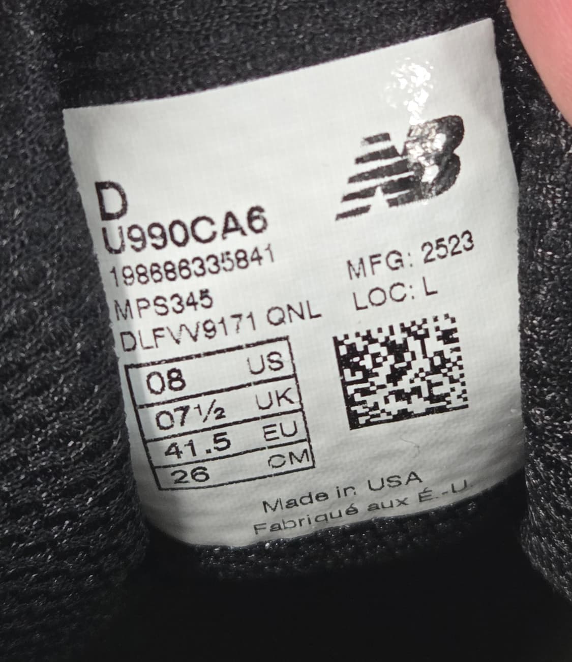 뉴발란스 990v6 다크 카모 리치 오크 상품이미지3