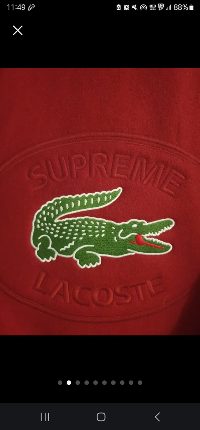 XL Supreme 슈프림 라코스테 정품 모직자켓 봄 가을 나이키 노스 상품이미지2