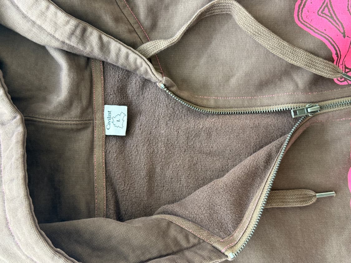 Civilist 후드집업 브라운 상품이미지4