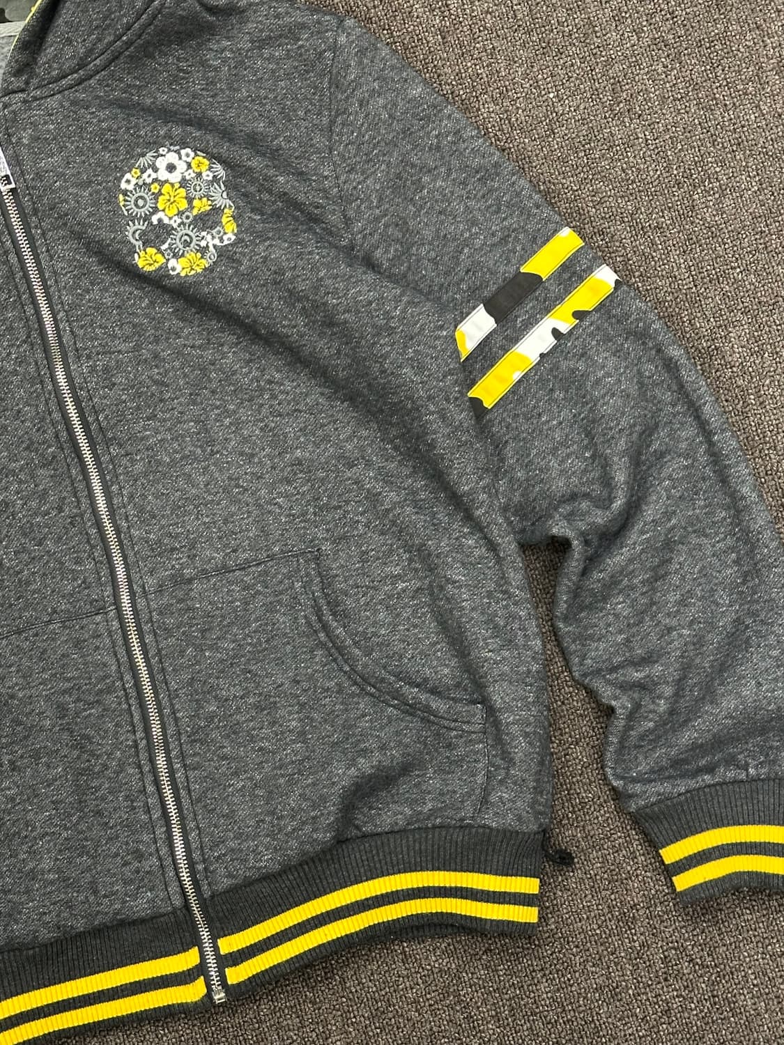 2XL)Hydrogen 빈티지 자수 플리스 후드집업 상품이미지4