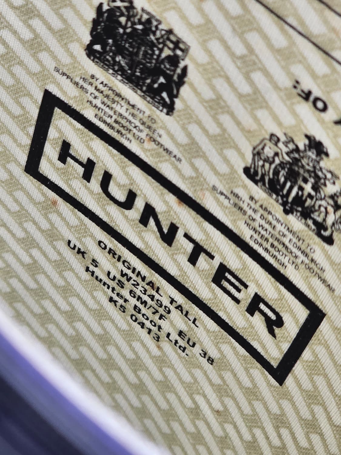 HUNTER 헌터 레인부츠 퍼플 오리지날 240 상품이미지6