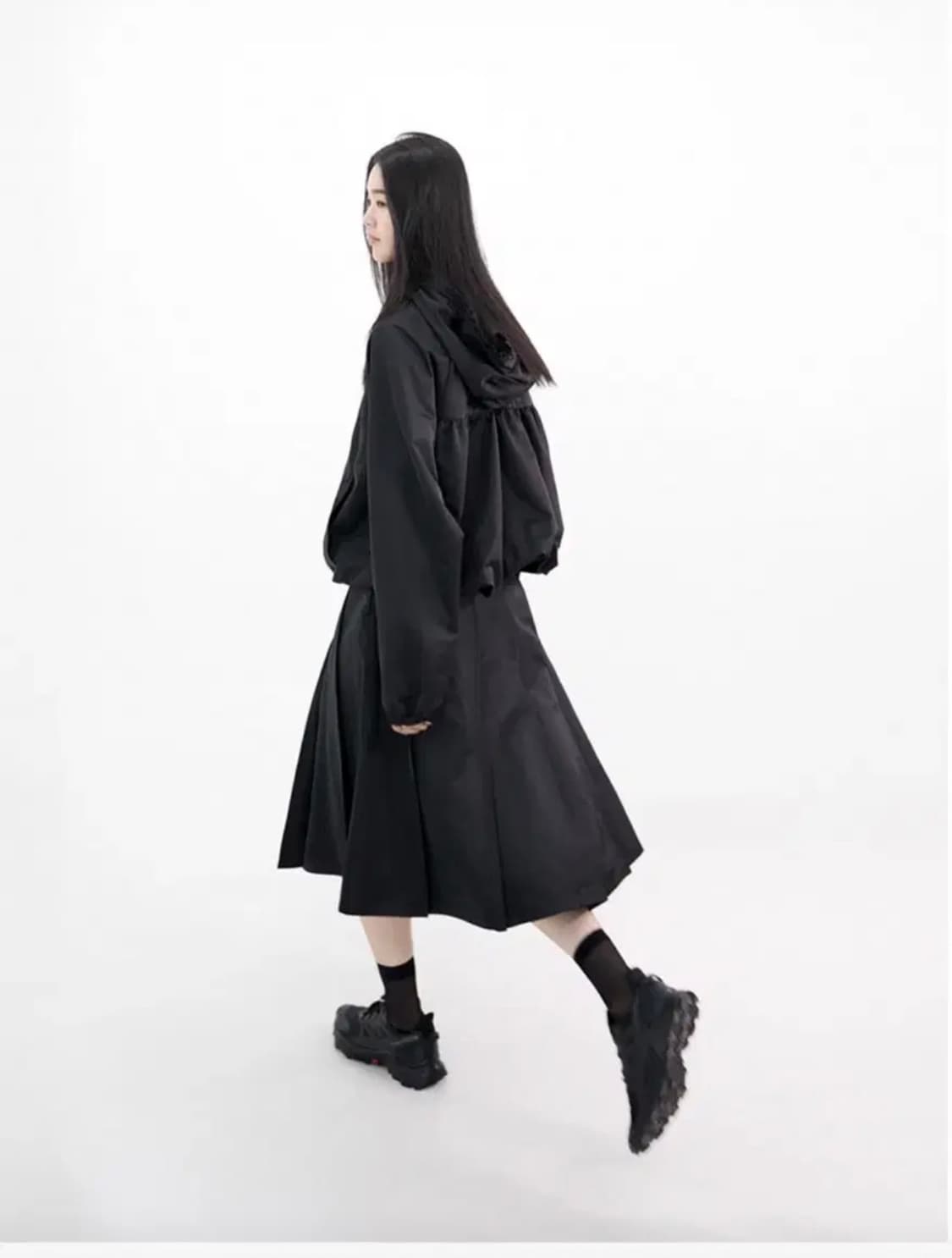 유노이아 윈드플리츠스커트 미디스커트 s 새상품 상품이미지1