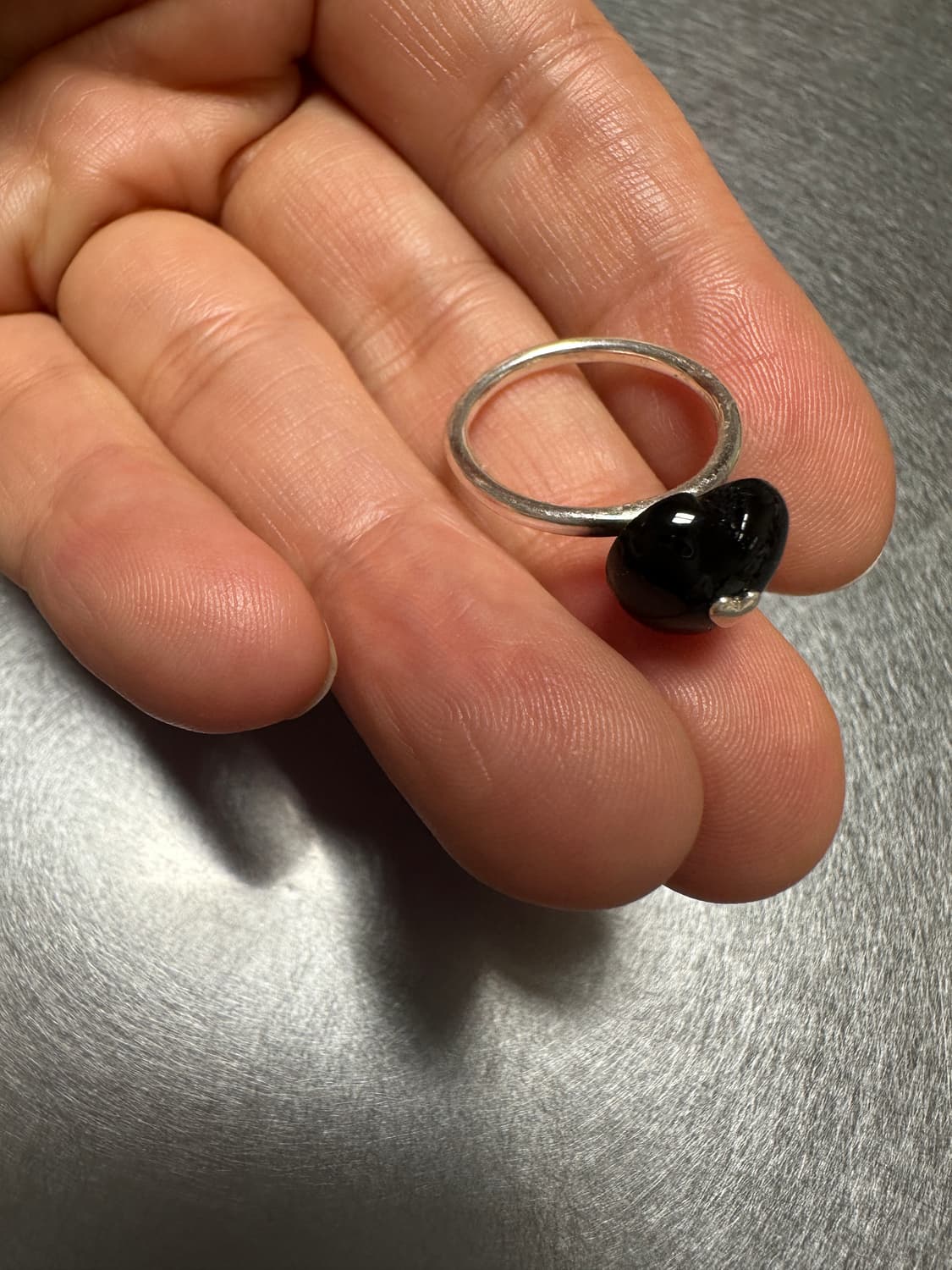 COLDFRAME 콜드프레임 블랙 하트 반지 (8호) 상품이미지3