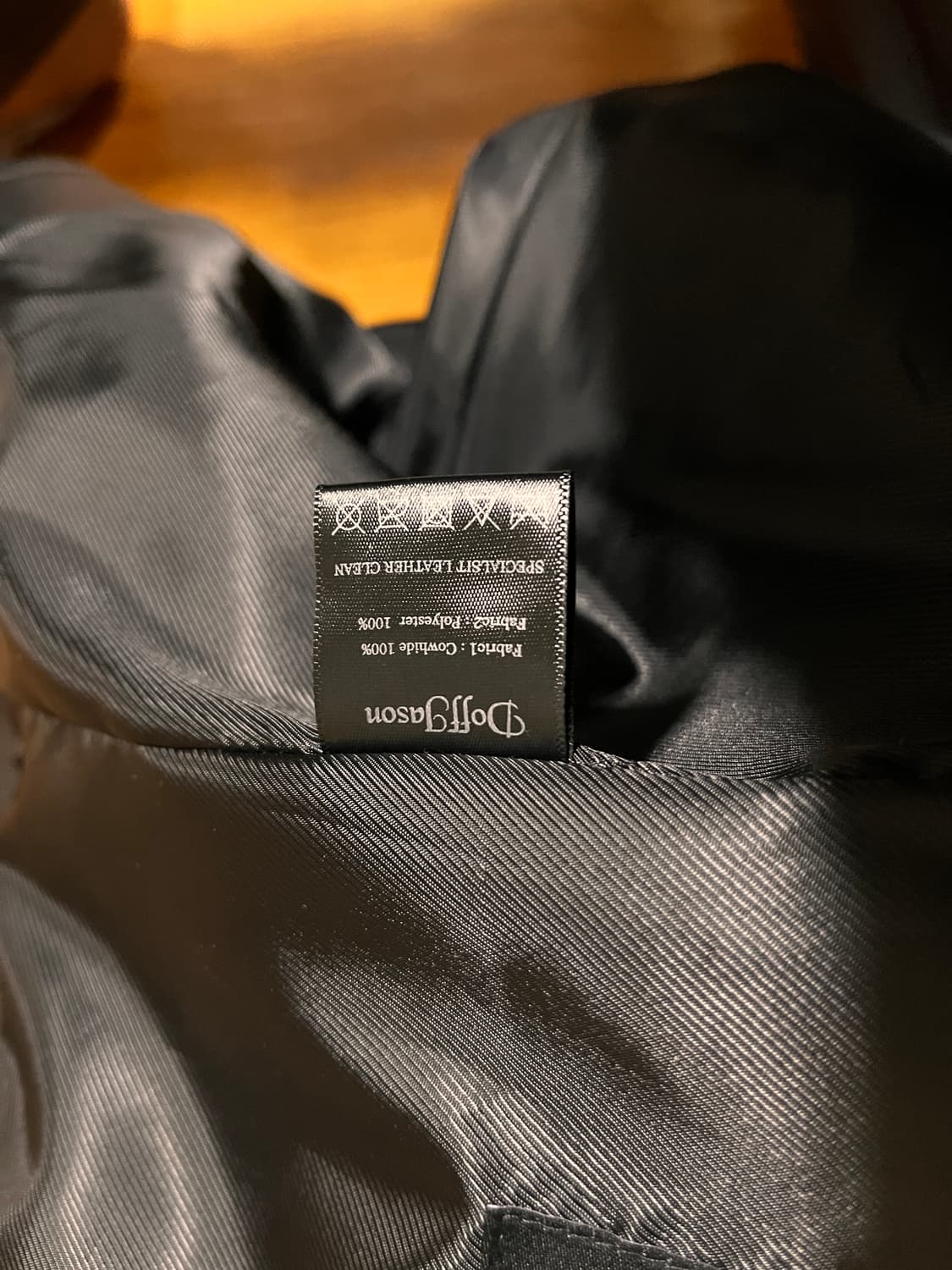 도프제이슨 소가죽 자켓 S 상품이미지5