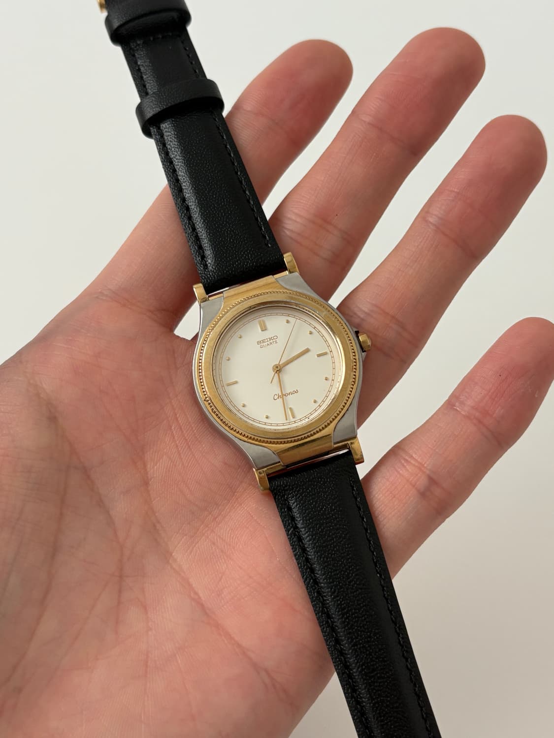 80s chronos gold bezel combi quartz  상품이미지2