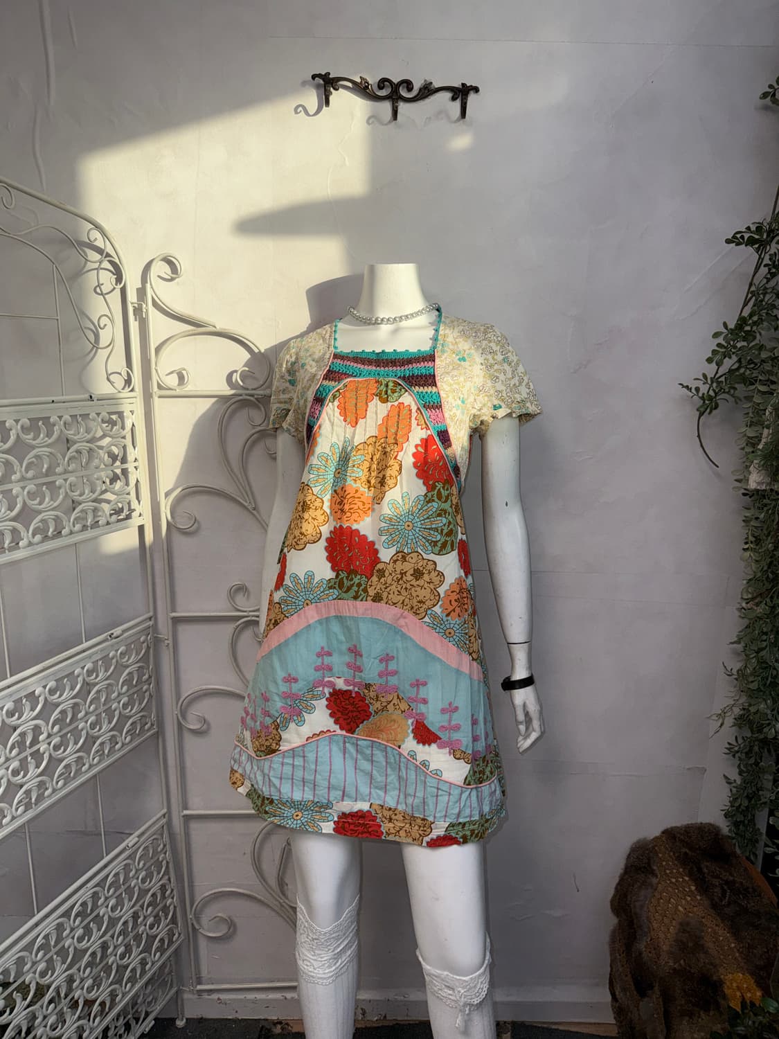Bohemian colormix flower embroidered ops 상품이미지8