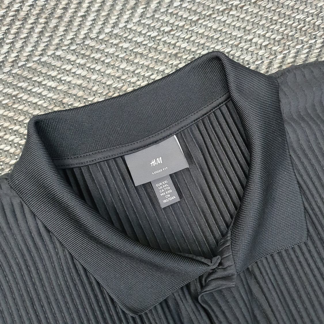 H&M 플리츠 오버핏 셔츠 남방 남자125 상품이미지2