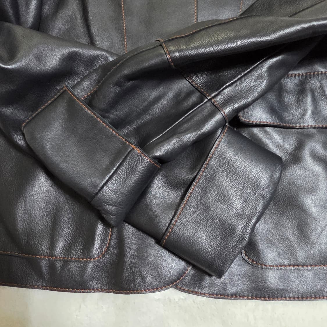 (F)여성 플랫베이스 양가죽 자켓 상품이미지4