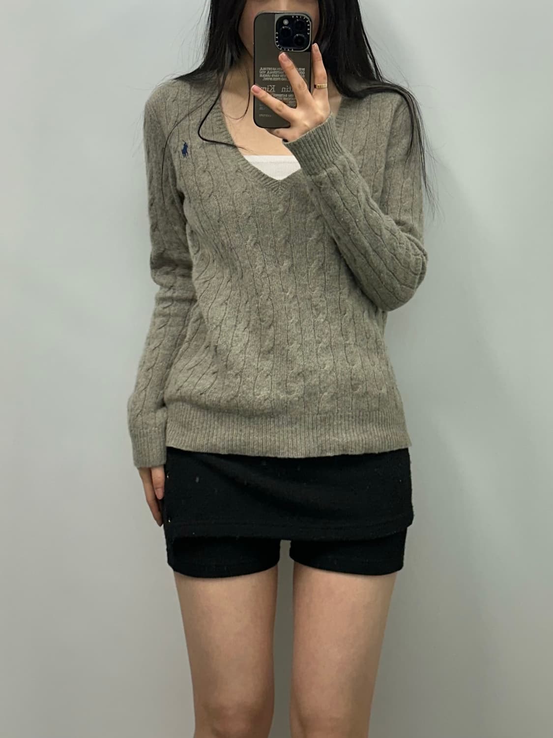 폴로 랄프로렌 신형 꽈배기 브이넥 니트 상품이미지1