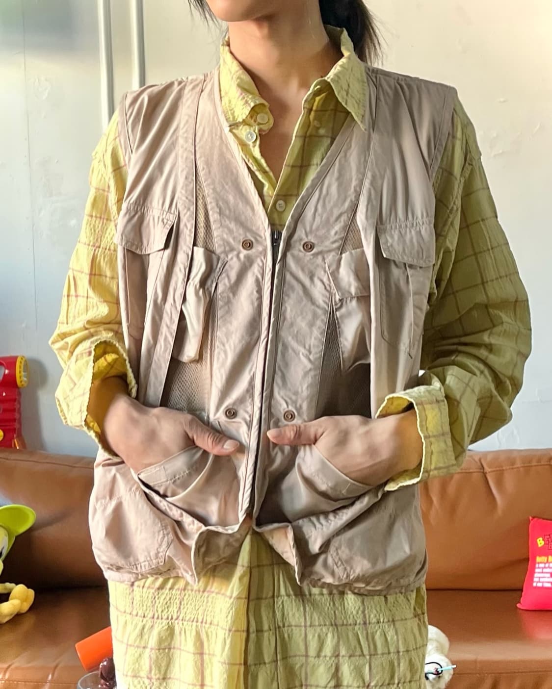 1990s Playboy Technical Nylon Mesh Vest 상품이미지2