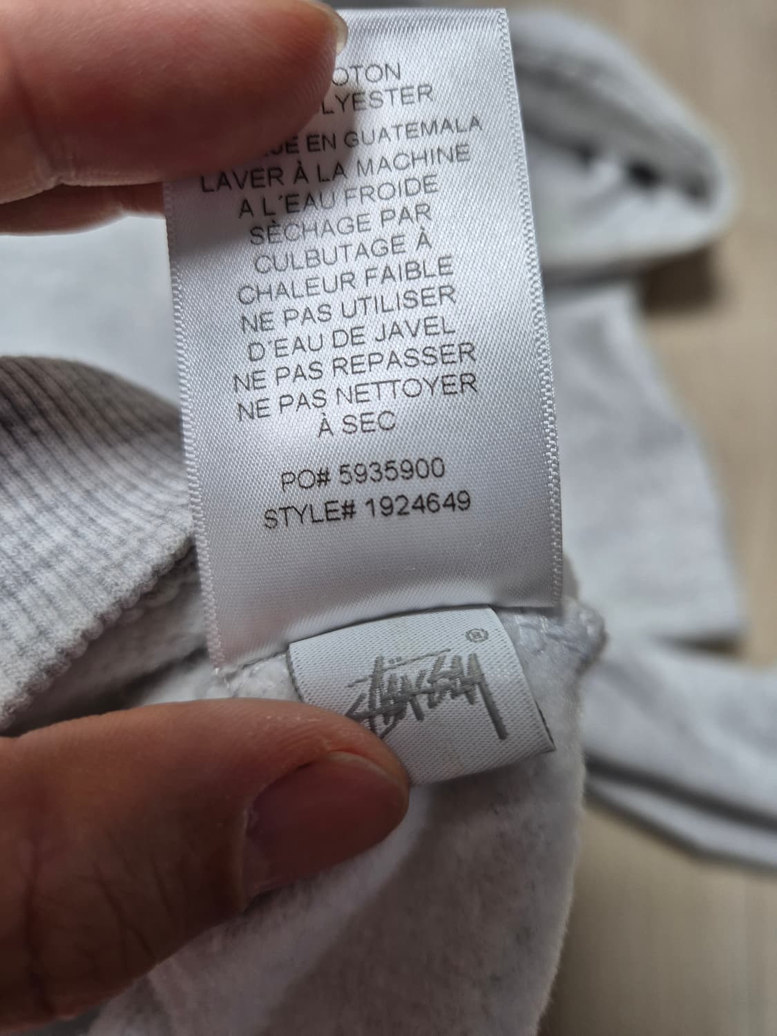 [L] 스투시 베이직 후드 애쉬 헤더 2021 상품이미지8