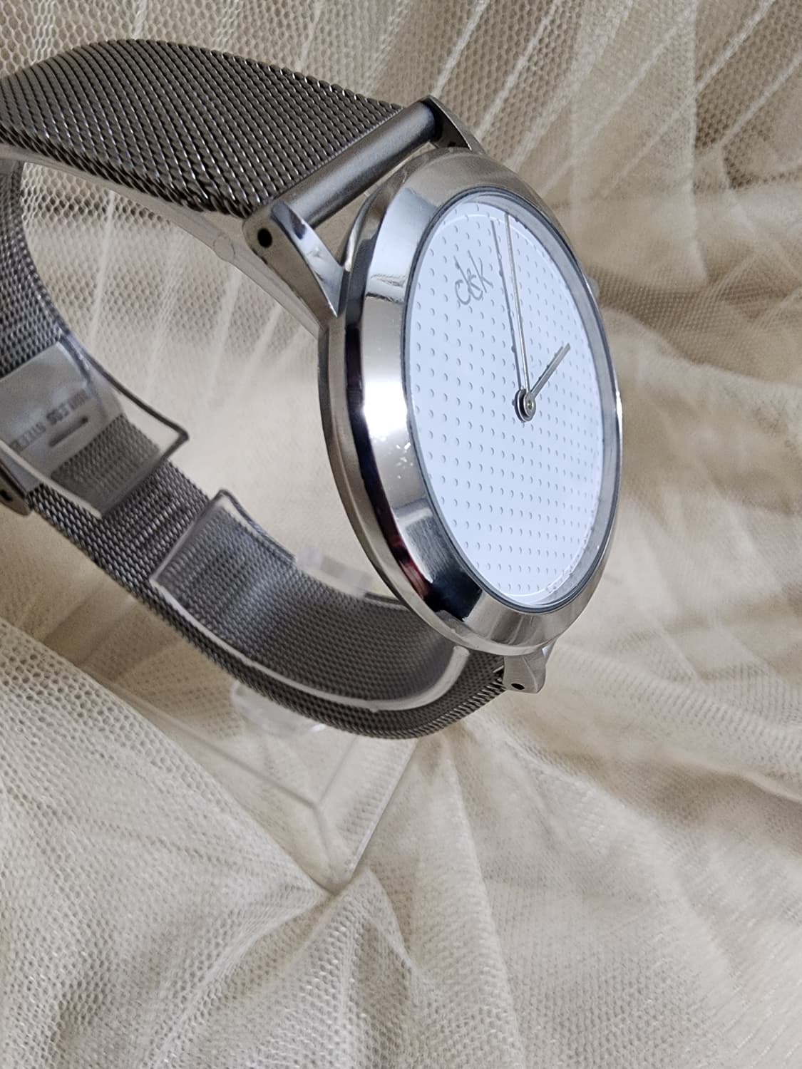 CK 캘빈클라인 메쉬 실버 시계 공용 상품이미지2