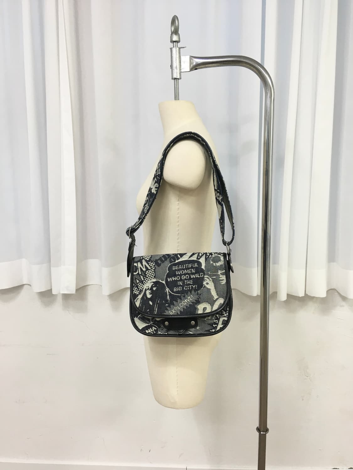 히스테릭글래머 데님 크로스/숄더 2way bag 상품이미지8