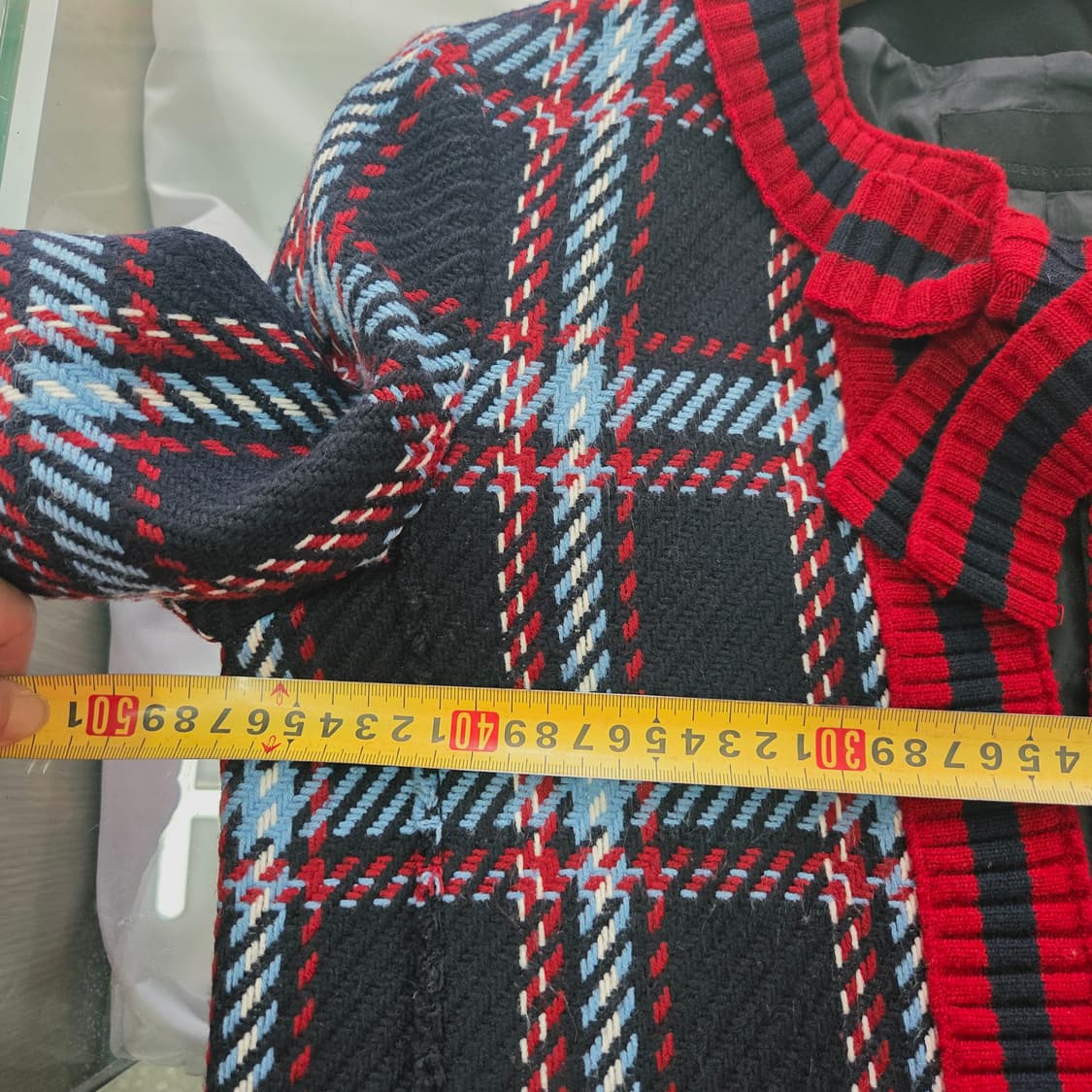 [VOICE OF VOICES] 보브 오픈자켓 체크 트위드 리본 자켓 상품이미지9