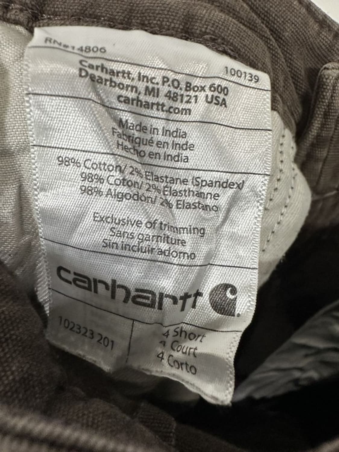 [32인치] CARHARTT VINTAGE 더블니 워크팬츠 브라운 상품이미지4