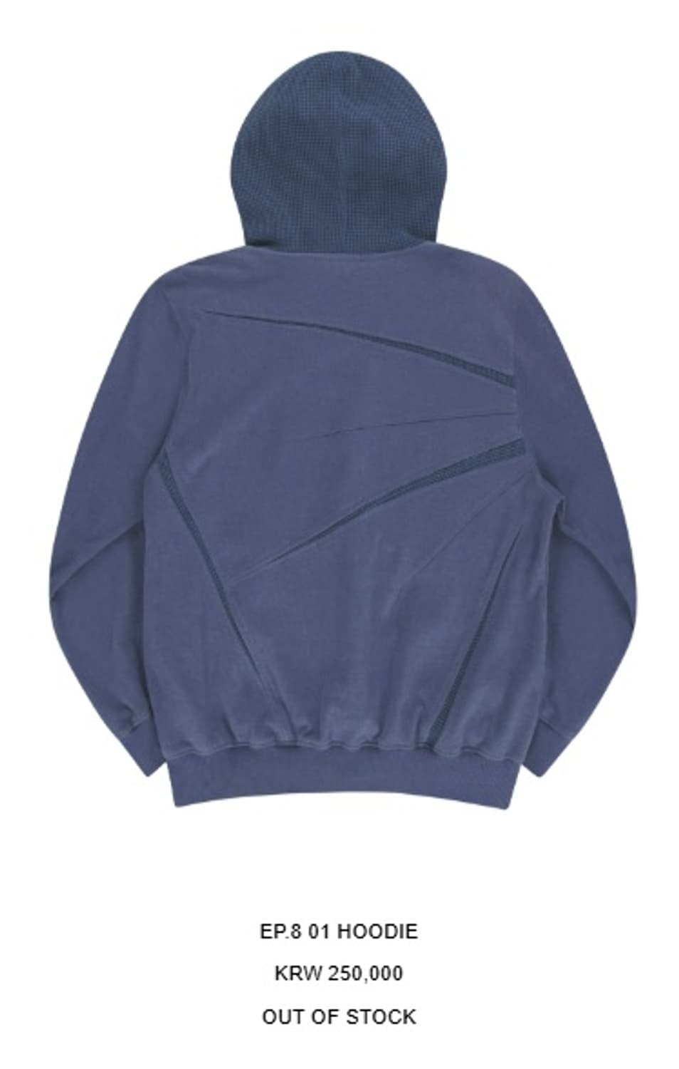XLIM EP.8 01 HOODIE DUSTY BLUE 상품이미지3