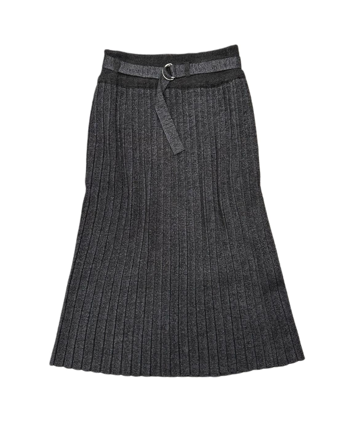 belted glitter pleats knit skirt 상품이미지1