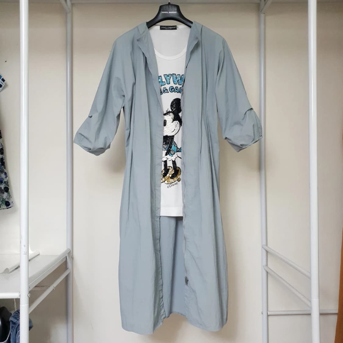 JIGOTT 지고트 바스락원단 방풍 원피스 트렌치 바람막이 상품이미지1