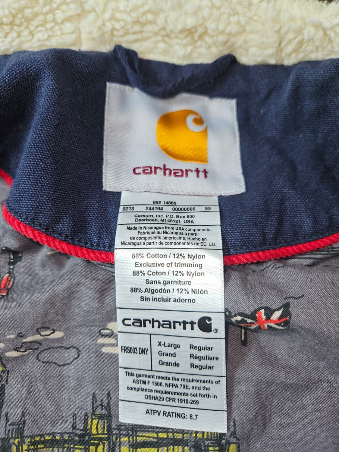 칼하트 덕 액티브 후드 워크자켓 크롭 여성 빈티지 올드스쿨 스트링 상품이미지3